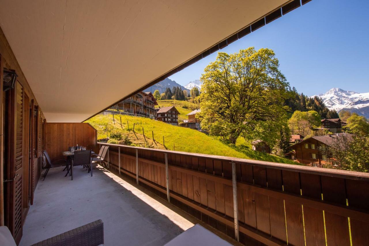 Apartmán Roossi-Huus 3 Wengen Exteriér fotografie