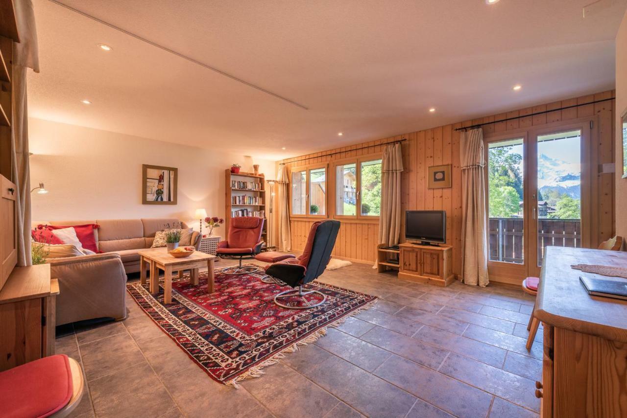 Apartmán Roossi-Huus 3 Wengen Exteriér fotografie